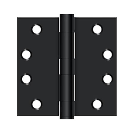 Dendesigns 4 x 4 in. Heavy Duty Square Hinge; Paint Black DE696908